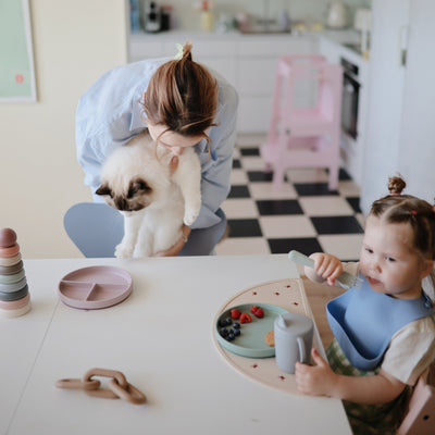 Mushie Dinnerware Fork and Spoon Set – Non-Toxic Baby Utensils