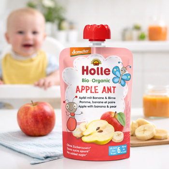 Holle Apple Ant – Pouch Apple With Banana & Pear 100 G (150704)