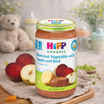 HiPP Beetroot-Vegetable With Apple And Beef Puree 220G (6440)