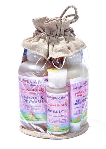 California Baby Overtired & Cranky Newborn Tote Set
