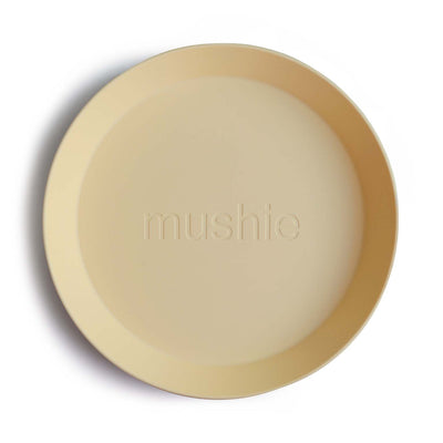 Mushie Round Dinnerware Plates – Non-Toxic Baby Plate Set
