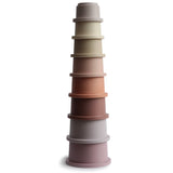 Mushie Stacking Cups Toy – Rundetårn Stacking Tower for Toddlers