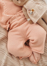 Knit Baby Pants - Pink