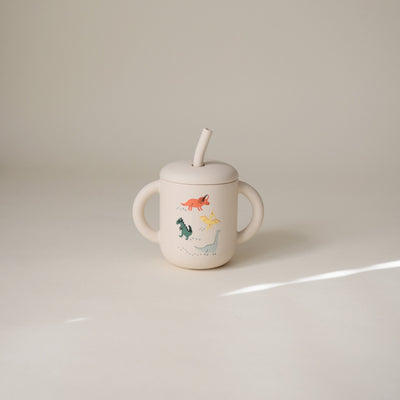 Mushie Silicone Training Cup + Straw