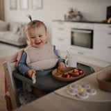 Mushie Silicone Baby Bib – Adjustable Catch-All Bib