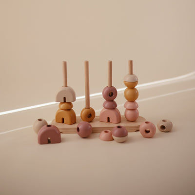 Wooden Shape Sorting Stacker