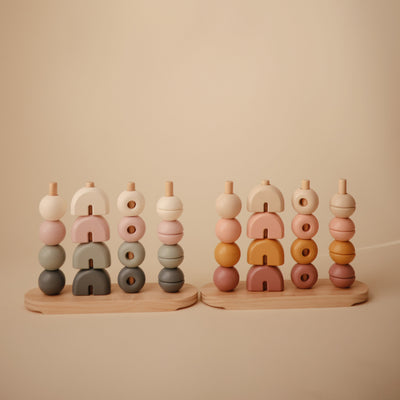 Wooden Shape Sorting Stacker