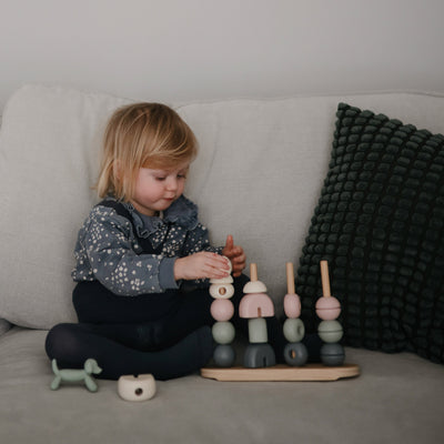 Wooden Shape Sorting Stacker
