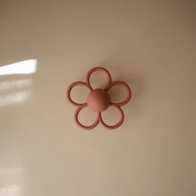 Silicone Daisy Rattle Teether
