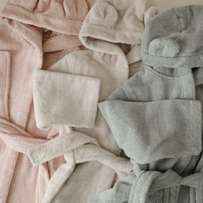 Organic Cotton Bear Hooded Robe
