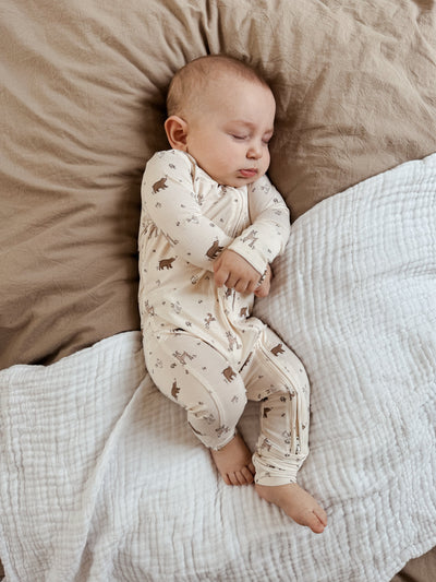 Woodland Forest Printed Jumpsuit – Magical Comfort for Little Adventurers