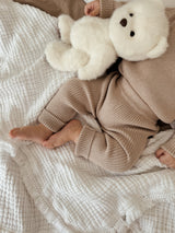 Baby Rib Leggings - Heather Beige