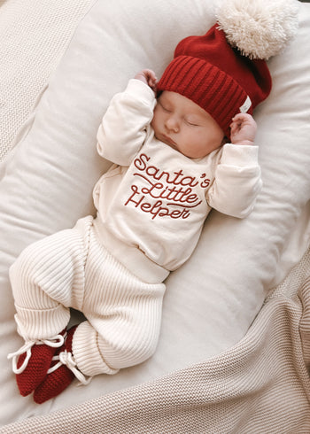 Luna + Luca Santa's Little Helper Romper