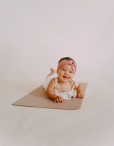 Ava & Oliver Vegan Leather Changing Mat – Pink Sand