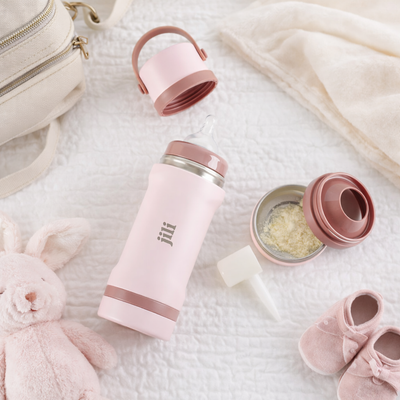 Jili All-In-One Baby Bottle Rose Insulated Travel Bottle 8H Warm
