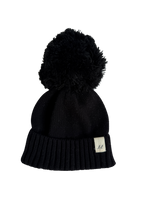 Organic Cotton Baby Pom Beanie – Midnight