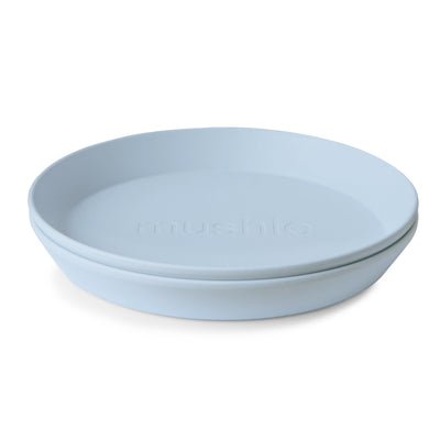 Mushie Round Dinnerware Plates – Non-Toxic Baby Plate Set