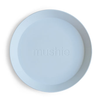 Mushie Round Dinnerware Plates – Non-Toxic Baby Plate Set