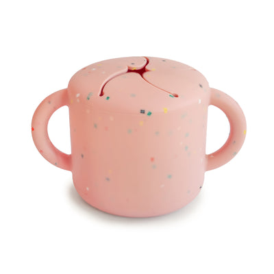 Mushie Silicone Snack Cup – Spill-Proof Toddler Snack Container