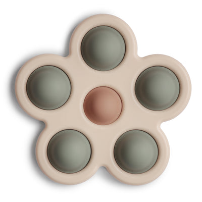 Mushie Flower Press Toy – Sensory Pop Toy for Babies