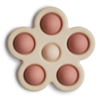Mushie Flower Press Toy – Sensory Pop Toy for Babies