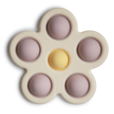 Mushie Flower Press Toy – Sensory Pop Toy for Babies