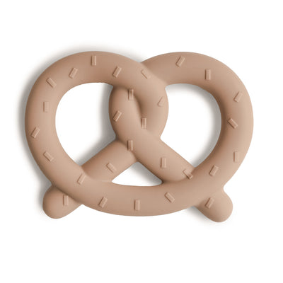 Mushie Pretzel Teether – Silicone Baby Teether