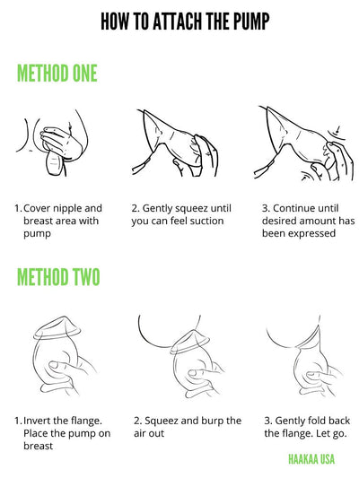 Haakaa Silicone Breast Pump – Manual One-Piece Milk Collector (4oz)