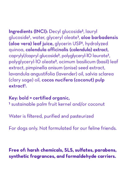 California Baby Fur Baby Pet Shampoo – Organic pH-Balanced Wash for Dogs & Cats (Sensitive Skin)