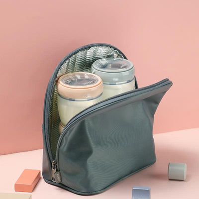 Haakaa Breastfeeding Essentials Set – Gen 2 Pump, Ladybug Collector & Storage Bags (Bluestone)
