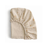 Mushie Mini Muslin Crib Sheet