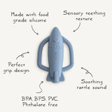 Silicone Rocket Rattle Teether