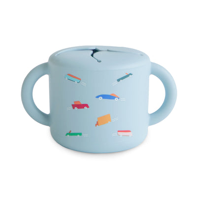 Mushie Silicone Snack Cup – Spill-Proof Toddler Snack Container