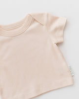 Kit & Petal Short Sleeve Shirt in Rosy Peach