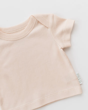 Kit & Petal Short Sleeve Shirt in Rosy Peach