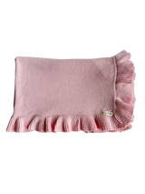 Classic Ruffle Baby Blanket - Powder Pink