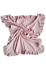 Classic Ruffle Baby Blanket - Powder Pink