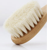 Natural Baby Hair Brush with Goat Wool Bristles