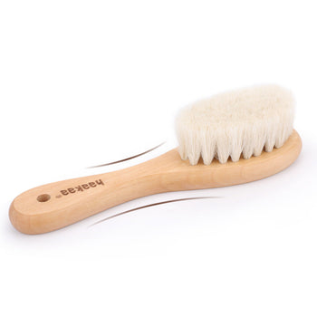 Natural Baby Hair Brush with Goat Wool Bristles