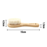 Haakaa Goat Wool Baby Hair Brush & Wooden Comb Set