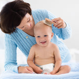Natural Baby Hair Brush with Goat Wool Bristles