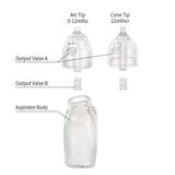 Haakaa Silicone Penguin Nasal Aspirator – Baby Nose Suction with Dual Valve & Cleaning Brush