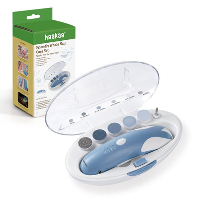 Haakaa Friendly Whale Nail Care Set - Harbour Blue