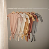 Organic Knotted Baby Gown Set