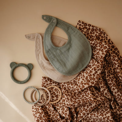 Organic Cotton Muslin Baby Bib
