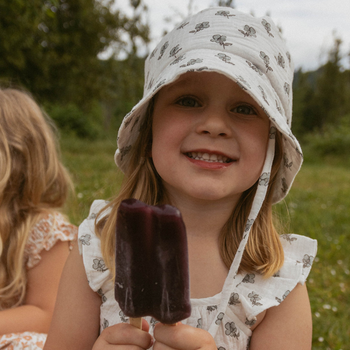 Makemake Organics Organic Bucket Sun Hat - Poppy