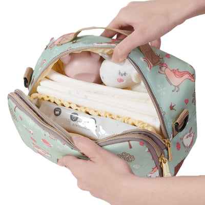 SUNVENO Portable Diaper Changing Bag – 3-in-1 Changing Pad & Stroller Organizer
