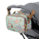 SUNVENO Portable Diaper Changing Bag – 3-in-1 Changing Pad & Stroller Organizer