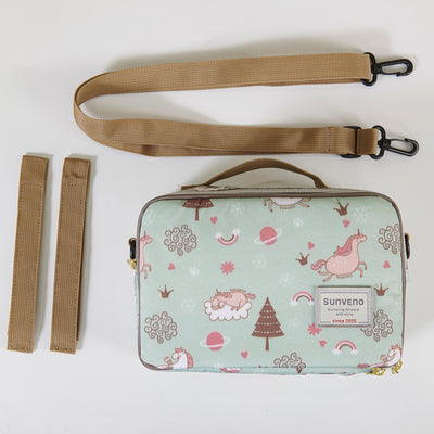 SUNVENO Portable Diaper Changing Bag – 3-in-1 Changing Pad & Stroller Organizer