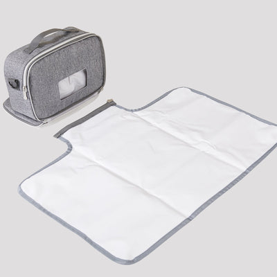 SUNVENO Portable Diaper Changing Bag – 3-in-1 Changing Pad & Stroller Organizer